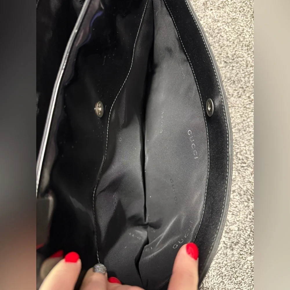 Gucci vintage large black tote